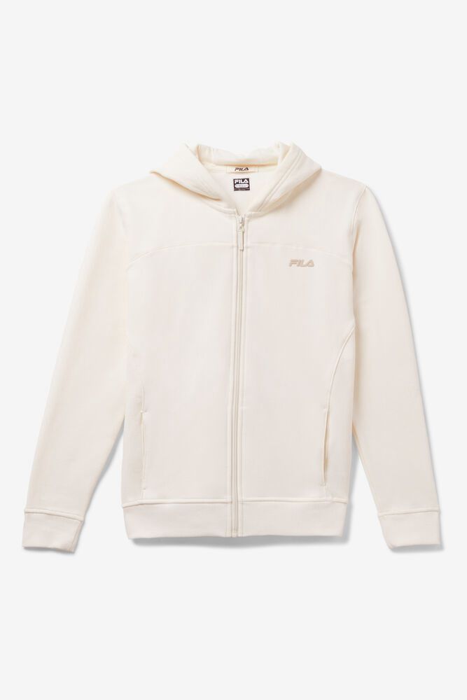 Fila Naisten Huppari Never Lose Full Zip Valkoinen - KWHI-16720